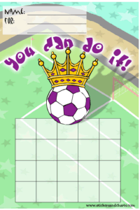 soccer reward chart for kids